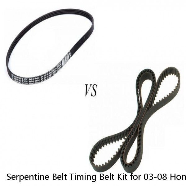 Serpentine Belt Timing Belt Kit for 03-08 Honda Pilot Odyssey Acura RL TL MDX V6